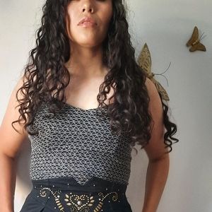 Vintage glitter tank